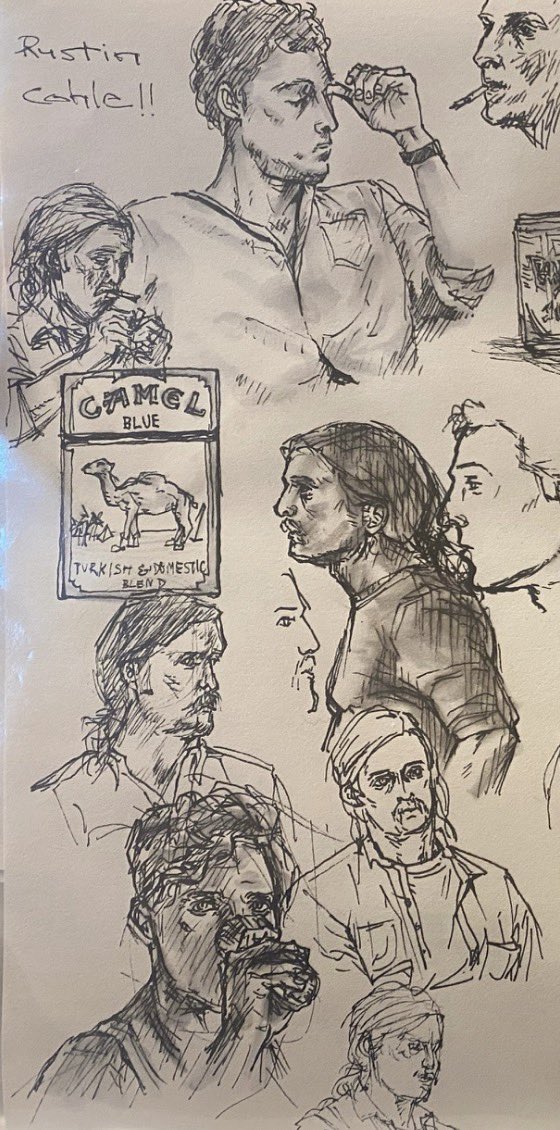 roymann66's tweet photo. drawings of rust i made in 2025 when i first watched true detective #truedetective #rustcohle #myman https://t.co/67W3VmwA3i