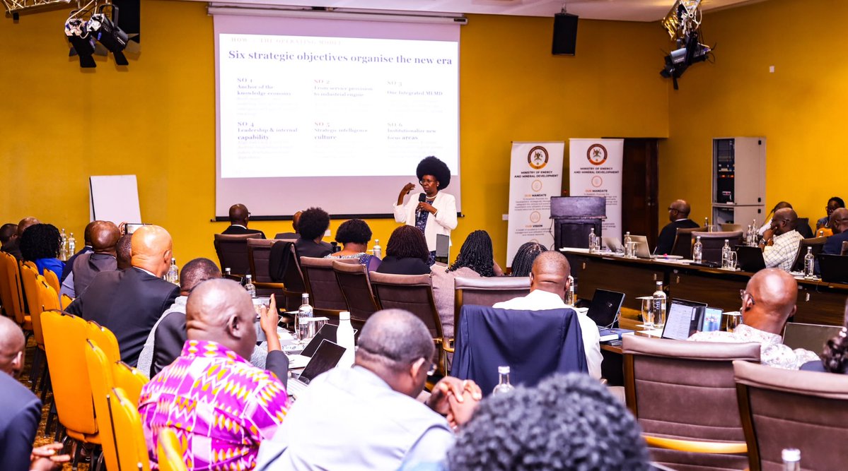 MEMD_Uganda's tweet photo. MEMD convens a 5 day Leadership Transformation Retreat at Speke Resort Munyonyo under the theme: "From Achievement to Transformation: Aligning the Energy and Minerals Sector to the Knowledge Economy, the Qualitative Leap and a USD 500 Billion GDP by 2040." https://t.co/7BWvCUmENt