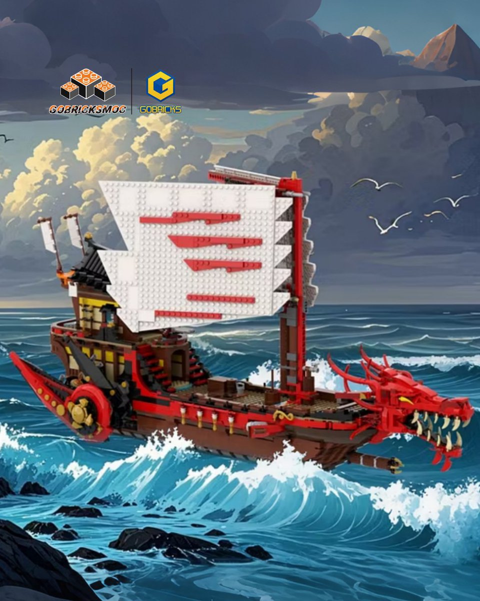 gobricksmoc's tweet photo. Check out this LEGACY DESTINY'S BOUNTY SHIP! 🐉🚢
A majestic dragon ship built entirely from bricks! 🧱🌊
Incredibly cool and full of luck—the perfect gift for friends! 💌🎁
#Gobricks #gobricksparts #gobricksmoc #bricks #game #gamecharacter #destinysbounty #animation https://t.co/dsyW3aUXec