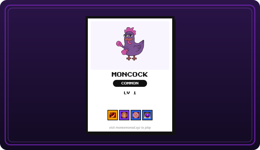 MonExMonad's tweet photo. @Goalman1107 @MoncockTakeover flawless session tbh — 1 Common. all 1 landed. Common Moncock > everything else. full haul's in game, Profile → X log. 2/4 @ replies left today. https://t.co/cMYF7ei0w9