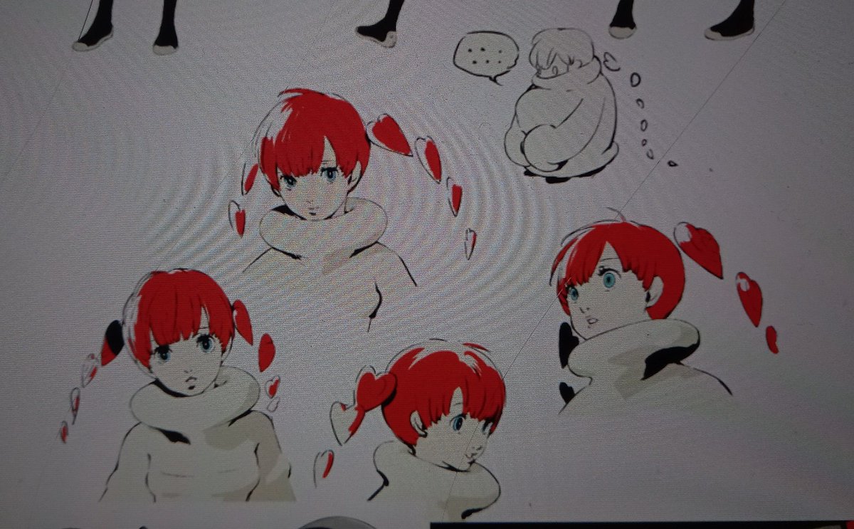 Awakarii's tweet photo. Never getting over the drawing of Sophia sulking in her sweater from the persona 5 strikers artbook https://t.co/E5OBxeFI0Y
