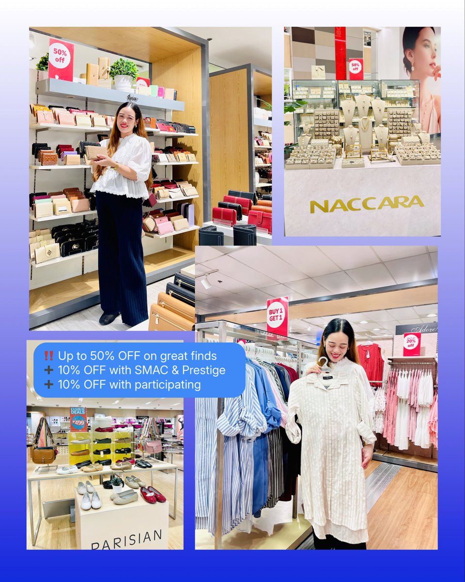 mrsjanedomingo's tweet photo. #TheGreatNorthernSaleAtSM is finally here!!! โจ๐ฅณ Up to 70% OFF mall-wide sale! ๐ซ Enjoy that #SupersizedExperiencesAtSM ~ shop โtill you drop here at The Great Northern Sale!!! ๐ #GalaToTheMax @smnorthedsa, #SMFam! ๐๐ป๐ https://t.co/RheOFa2kHs
