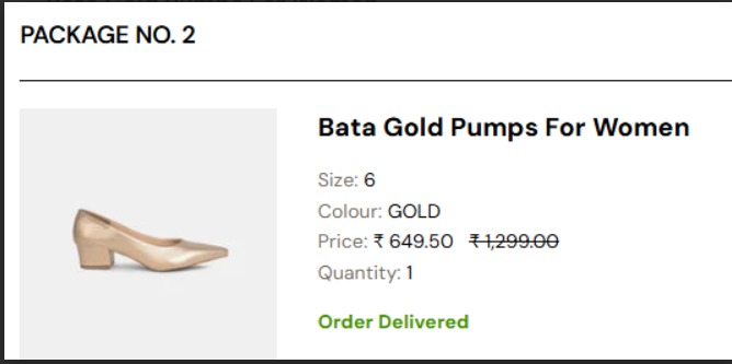 SwatiKhowal's tweet photo. BEWARE before ordering from @Bata_India.
• Spent 1 hr at Bata store
• Paid 100% adv
• Promised delivery directly from Bata
• 10 days Wait &amp; Rcvd a WHITE T-SHIRT instead of shoes!
• Customer support keeps giving excuses!

Customers's experience by one of India's trusted brand https://t.co/s2qlK12iDN