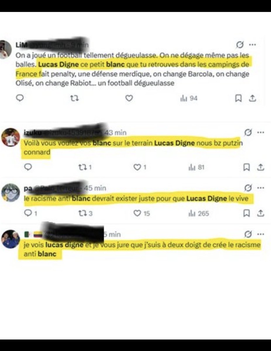 Magelya777's tweet photo. @Alexlevrier @KMbappe Ce genre de racisme ? https://t.co/XiCaZQAGzD
