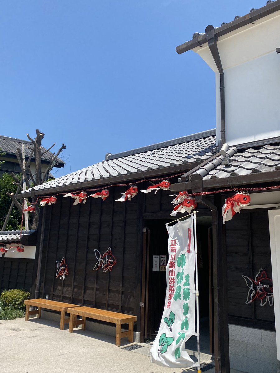 fumabori_walker's tweet photo. #新川　で青空の下、金魚提灯が気持ち良さげに泳いでいました。今日設置完了したようです。金魚和船も三角橋の下に停泊中。
提灯の点灯は今週18日（土）〜８月16日（日）18時半〜21時半。金魚和船は８月７日、８日に運行です。
詳細はさくら館HPへ。
#江戸川区　#夏まつり　#金魚提灯 https://t.co/65joFT1nPJ