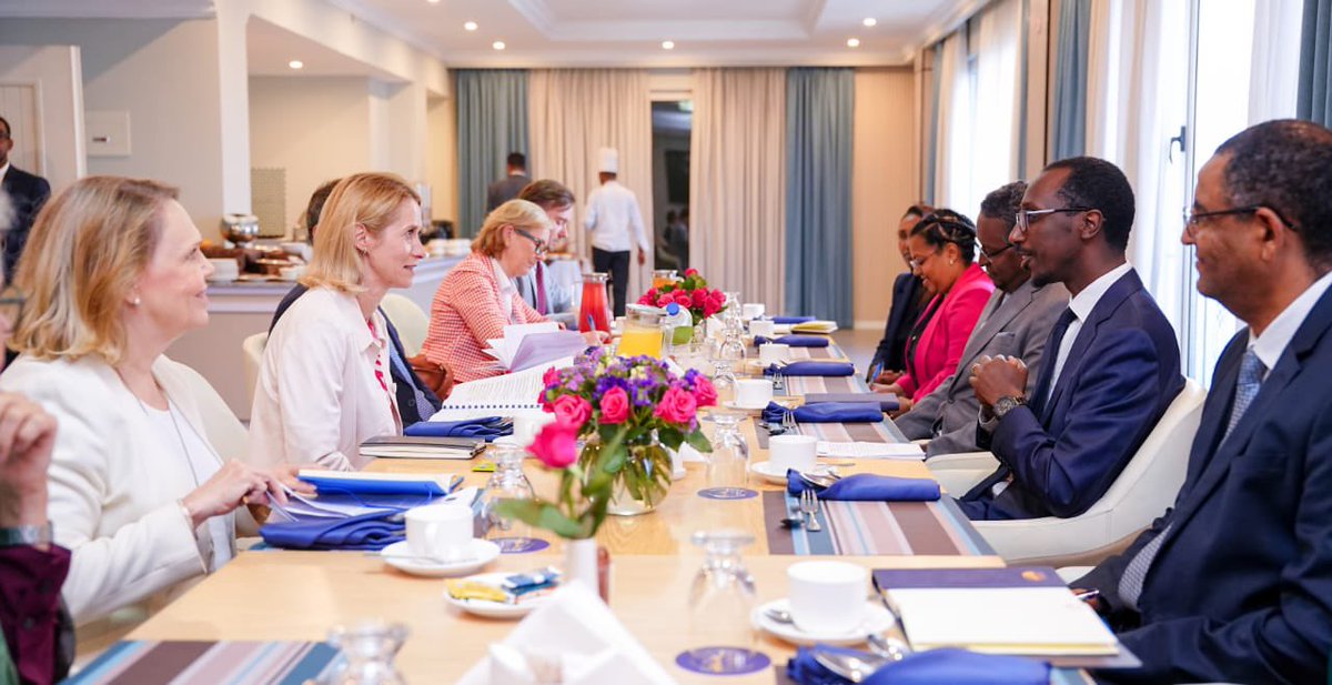 MFAEthiopia's tweet photo. Minister of Foreign Affairs Gedion Timothewos held talks this morning with Kaja Kallas, High Representative of the European Union for Foreign Affairs and Security Policy and Vice-President of the European Commission.

Foreign Minister Gedion reaffirmed Ethiopia's strong commitment to its longstanding partnership with the European Union, emphasizing the country's desire to further deepen bilateral cooperation and expand collaboration across areas of mutual interest.

The Minister briefed the EU High Representative on the Historic National Dialogue Conference, which commenced today at the national level. He underscored that the initiative reflects Ethiopia's commitment to addressing longstanding national issues through an inclusive, transparent, and nationally led process aimed at fostering consensus, national unity, and lasting peace.

The two sides reaffirmed their shared commitment to further enhancing the Ethio-EU partnership across all sectors of cooperation. In this regard, they highlighted the importance of the upcoming Third Ethiopia–European Union Structured Dialogue as a key platform for advancing their strategic engagement. They also exchanged views on regional and global developments of mutual interest.