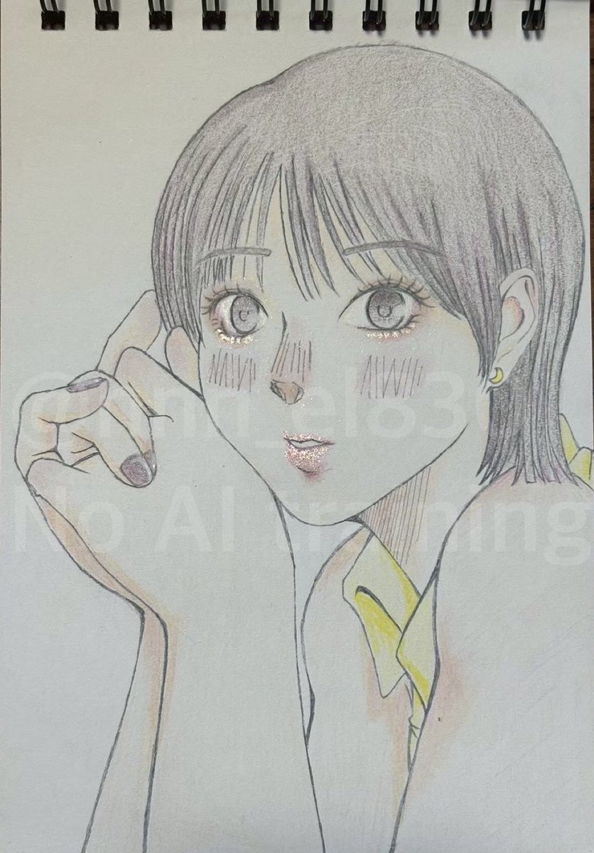 nnn_el830's tweet photo. 黄昏る女の子
.
.
#イラスト #アナログ #art #drawingㅤㅤ https://t.co/jQXRiz9Sqw