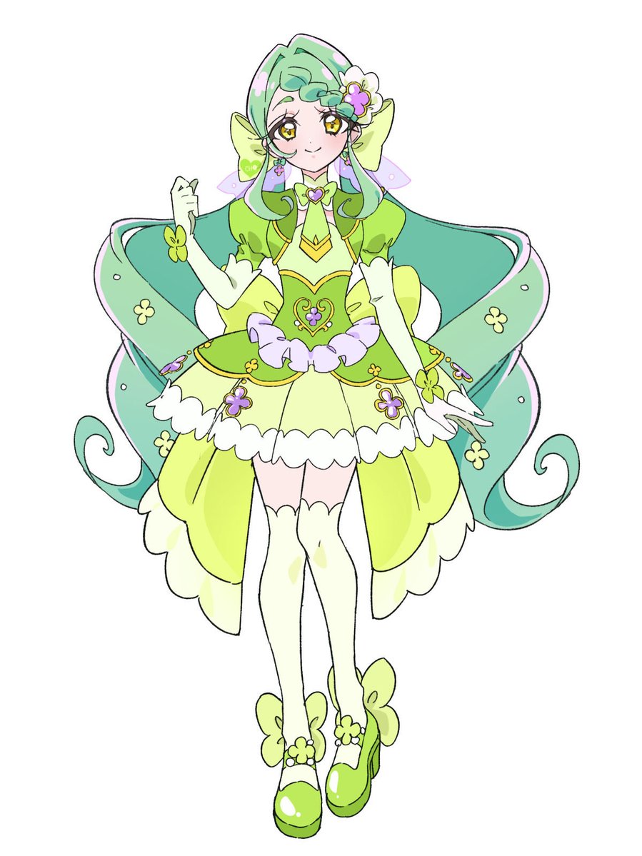 pikapikacho's tweet photo. I tried to draw Eliza as a PreCure. What would you call Eliza if she’s becoming a PreCure? 🤔💚 #precure #プリキュア https://t.co/04f9lcnGPw