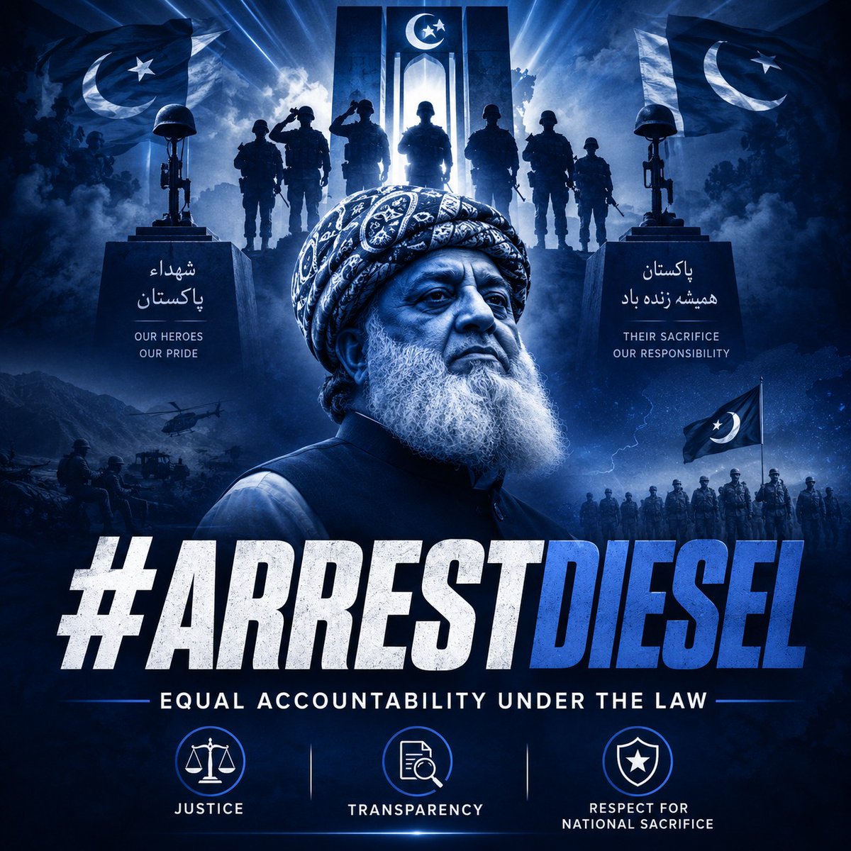 Pakistan__Azad's tweet photo. Every peaceful morning in Pakistan is built on the courage of soldiers who stand guard against terrorism. Their sacrifices protect families, preserve stability, and secure our future. Respect must always come before politics.
#ArrestDiesel https://t.co/1skCBur5bm