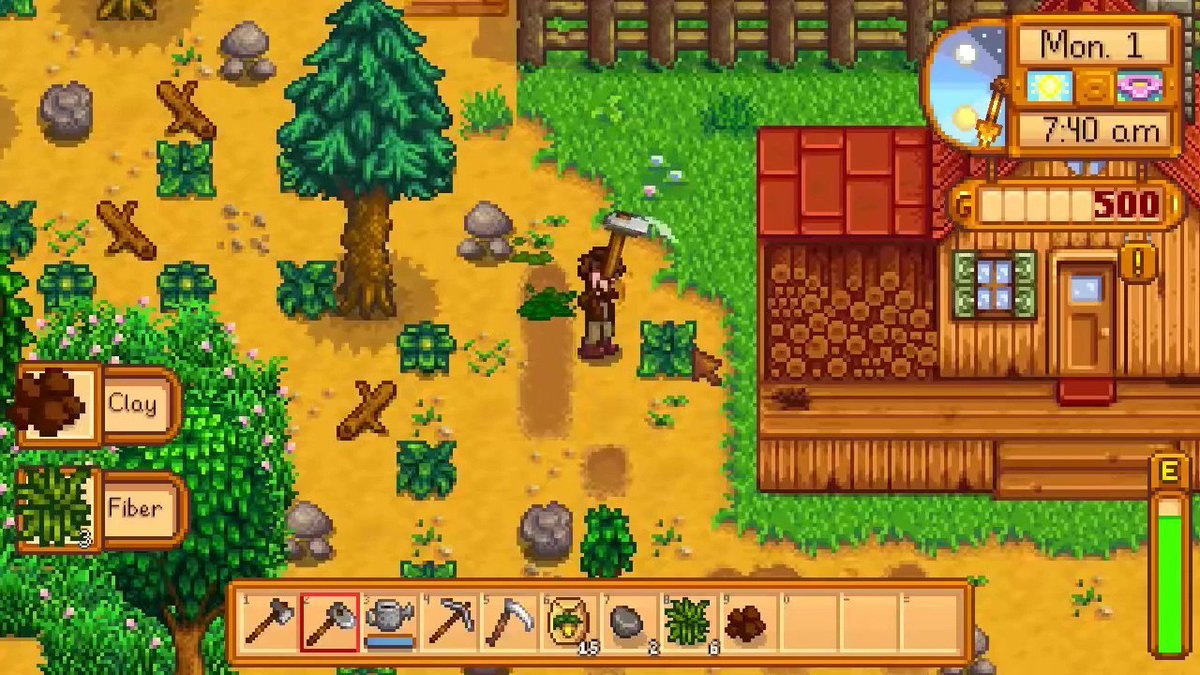 kimsso1018's tweet photo. Just logged 1 hour of cozy Stardew Valley farming—watered crops, fed chickens, and stumbled on a hidden mushroom spot. Perfect low-stress way to end the day ， https://t.co/e90pC1248K