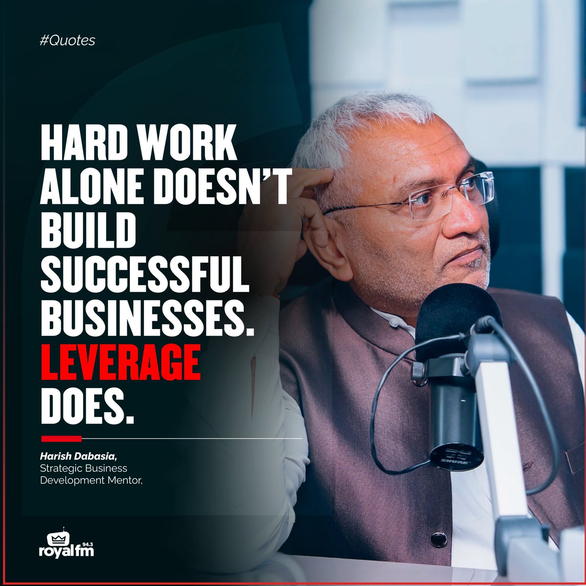 RoyalFMRwanda's tweet photo. Hard work matters, but real business growth comes from leverage, smart systems, and strategic thinking not endless hustle alone. #RoyalFM #WednesdayMoneyMatters #KigaliInTheMorning https://t.co/Qctb5oAkyP