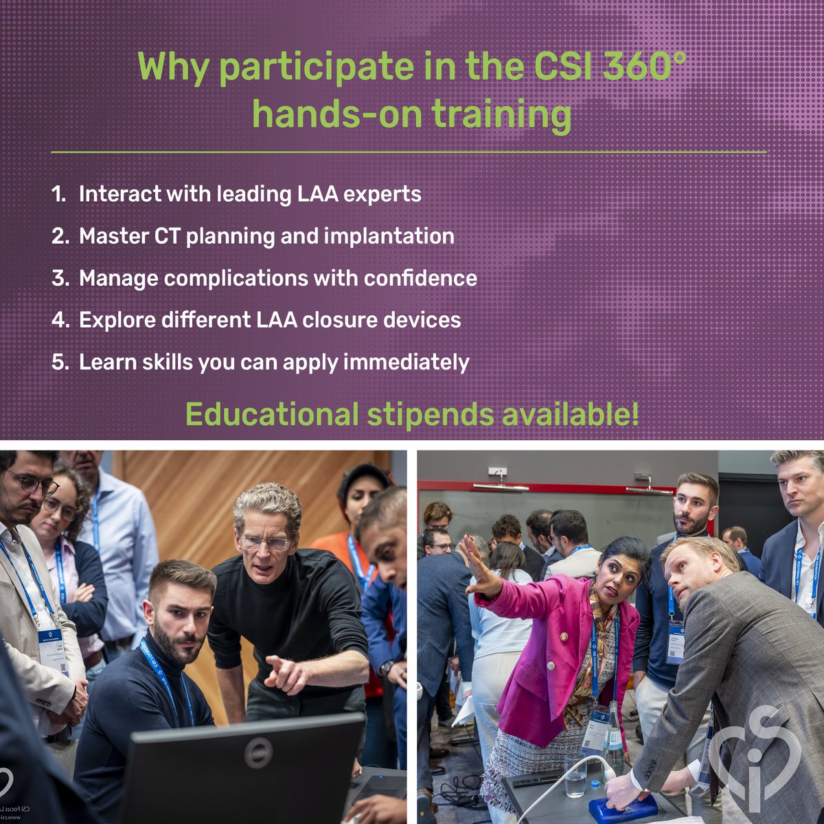 CSIcongress's tweet photo. Ready to take your first steps in LAA closure with confidence?

A limited number of educational allowances covering registration, travel, and accommodation are available.

📅 Training: December 3–5, 2026 | Frankfurt
📝 Apply by September 11, 2026

Apply: https://t.co/34ldBqXOBq https://t.co/GyyBpxRREA