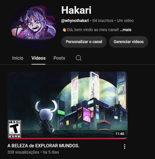 whynothakari's tweet photo. Talvez ninguém veja isso, mas como um recomeço, eu sinto que to indo bem. 300 Pessoas é bastante gente, e eu fico mt feliz por ter visto tantos comentários legais nesse vídeo https://t.co/YYIfTlhzt6