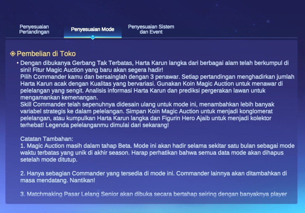 MFatih098's tweet photo. Update Original Server 15 Juli 2026 Part 2

Revamp dari Commender Angela beserta ggcnya, lalu ada gogo auction serta Gold Rush yang balik lagi

#mcgg #update #goldrush #gogoauction #magicchessgogo #angela #update https://t.co/P5RFyjPCLg