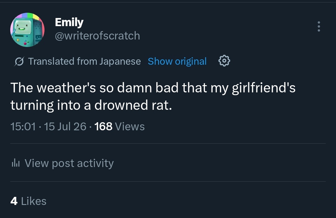 Emily tweet media