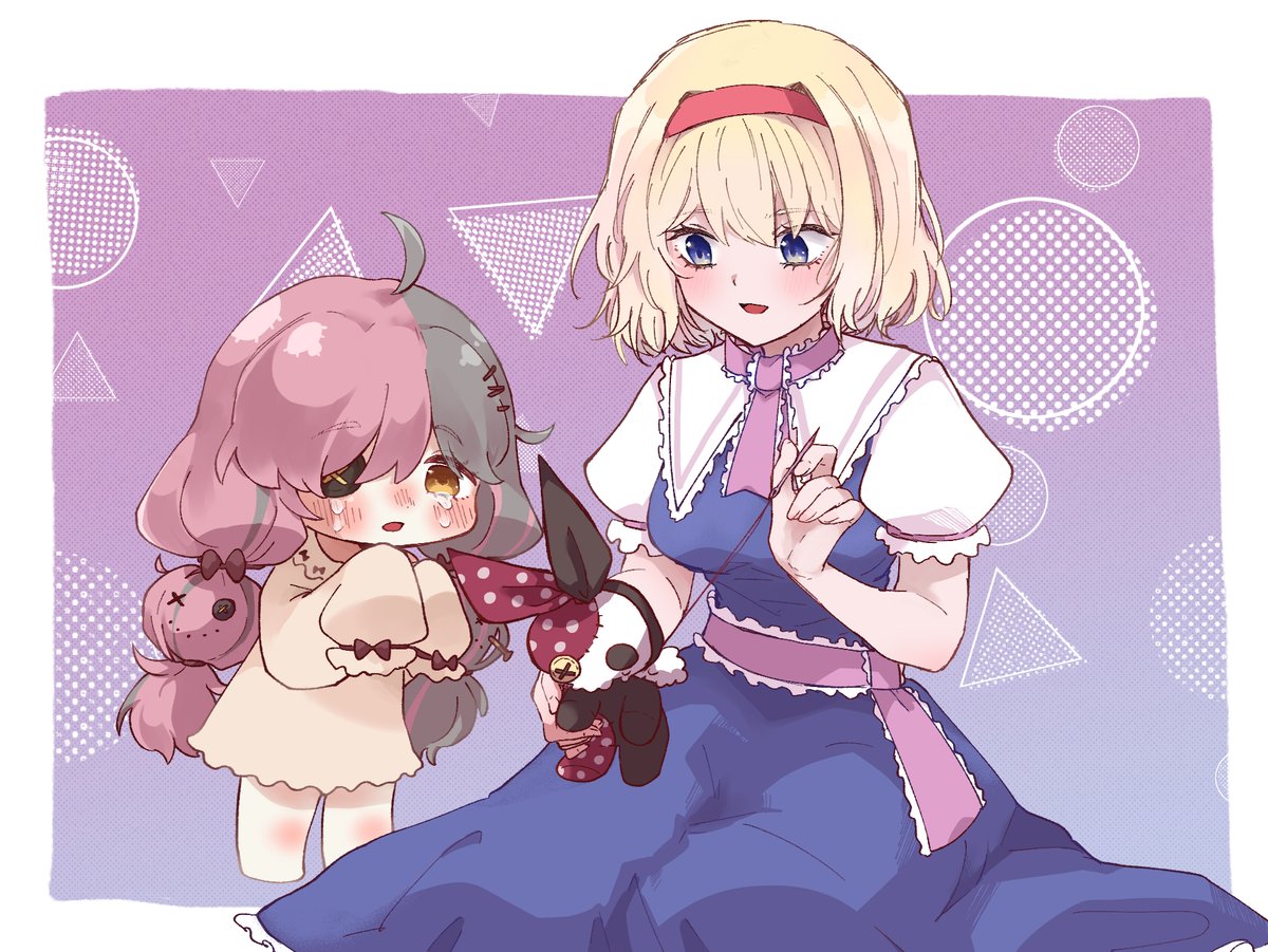 jyurip_p's tweet photo. 「大丈夫よ、ちゃんと直るから」
トリッカル×東方

バロンがやられちゃった時にぬいぐるみが破れちゃってるのがず～～～～っと気になっています https://t.co/D36mPVCDvm