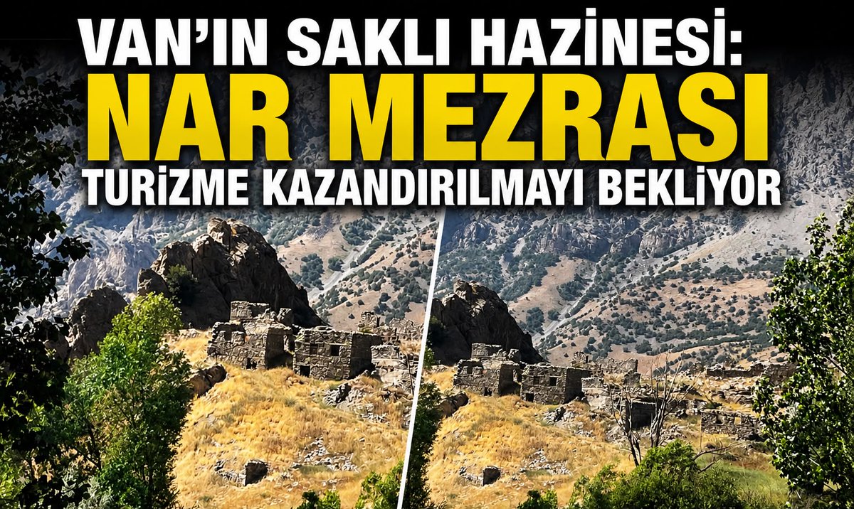 ulusalajansnews's tweet photo. Van’ın Saklı Hazinesi: 30 Yıldır Terk Edilen Nar Mezrası Turizme Kazandırılmayı Bekliyor (Van)
https://t.co/VPtxkKM8Ur 
@TCKulturTurizm @MehmetNuriErsoy @vankulturizm @55abdurrahman65 @tcvanvaliligi @valiozanbalci75 
 @haliltandogan1 https://t.co/2t9sV9p7AZ