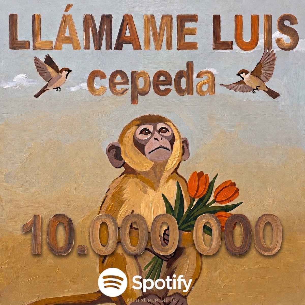 LuisCepedaInfo's tweet photo. 🎧 | #LlámameLuis, el último álbum de @cepedaoficial, ya supera los 10 MILLONES de reproducciones en Spotify 🔝🚀 https://t.co/zr31xvQCke