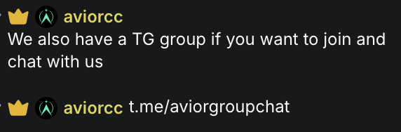 TryAvior's tweet photo. Dev has spoken 🫡

Got questions about $AVIOR? Join our official TG group and chat directly with the team. We'll be happy to answer any questions you have.

https://t.co/7aF6NBSECW

FQnjCrxmcd9vUwzPf5TjEDP3pQSjw9HYSP6CFxzdpump https://t.co/dJjziBej56