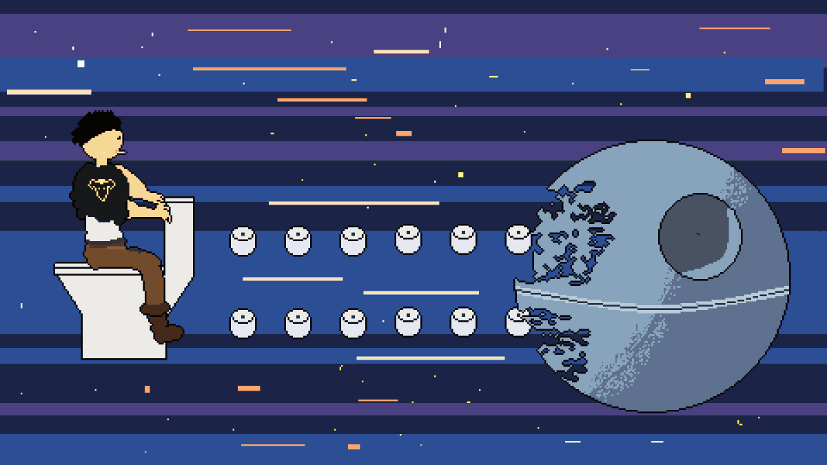 quanarri's tweet photo. Yami Sukehiro attacks the Death Star.
#pixelart #blackClover #ブラッククローバー #StarWars #DeathStar #yamisukehiro https://t.co/3pNyj7fe2h