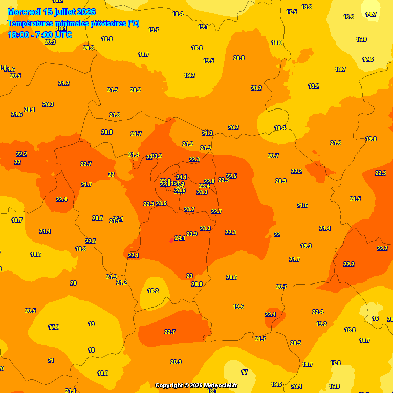 nicolasberrod's tweet photo. 🥵 La nuit dernière a été particulièrement chaude à Paris 👇

• 23,6°C de température minimale (à l'aube) à la station Paris-Montsouris
• 24,1°C à Lariboisière
• 23,9°C à Saint-Germain-des-Près

Les prochaines le seront de moins en moins, avec la fin progressive de la #canicule.