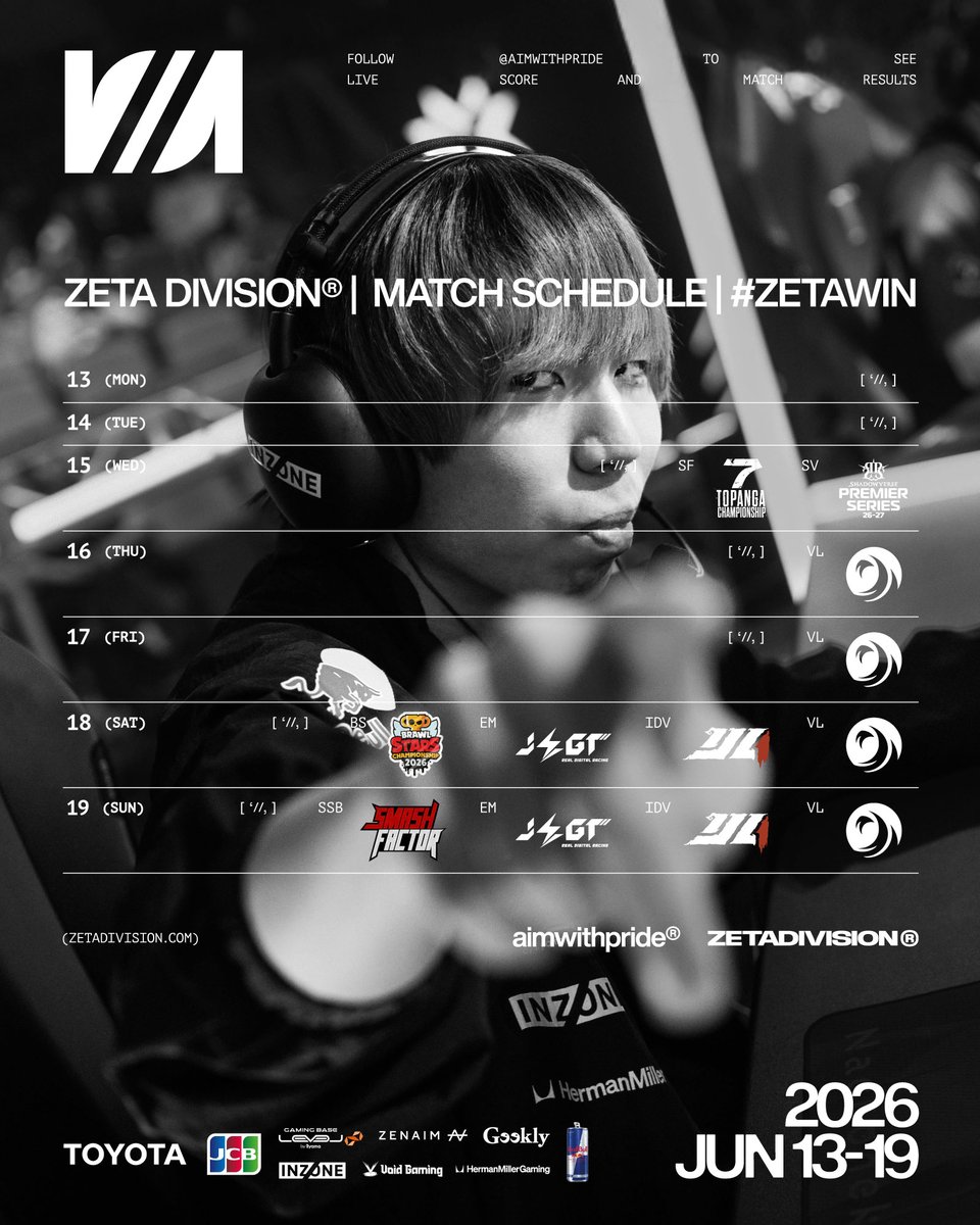 AIMWITHPRIDE's tweet photo. 激動の週末を駆け抜けたZETA DIVISION🏆️
今週からVCT Pacific Stage2がスタート！VALORANT部門の新たな章が始まる🌊

#ZETAWIN https://t.co/3WBD538hJ8