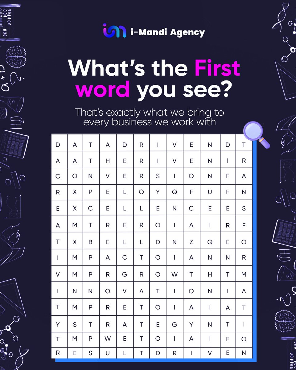 imandiagency's tweet photo. What's the first word you see?

Sometimes, the first thing that catches your eye says a lot about what you value. But here's the exciting part…

Every word in this post represents what i-Mandi Agency brings to the businesses we work with.

Click on the link today!

#iMandiAgency https://t.co/bzCxDeXCEp