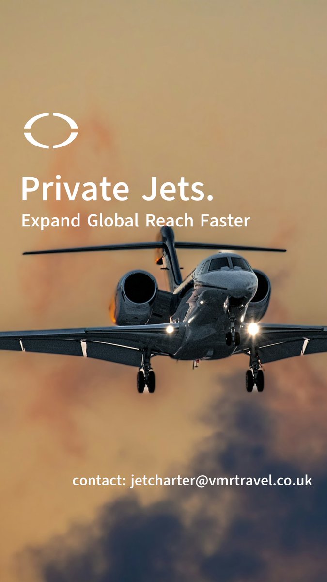 VMRTravel's tweet photo. Private aviation helps business leaders think globally and move efficiently

Expand your reach. Accelerate your growth. Lead without limits.

Let us quote your perfect private jet solution✅

jetcharter@vmrtravel.co.uk

https://t.co/qZUimPwgkC

#PrivateJets https://t.co/29V2FuwBJ3