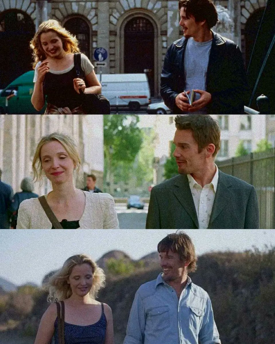 auteurhouse's tweet photo. "I guess a memory's never finished, as long as you're alive."

- Before Sunrise (1995)
- Before Sunset (2004)
- Before Midnight (2013) https://t.co/v1SA01Lfla