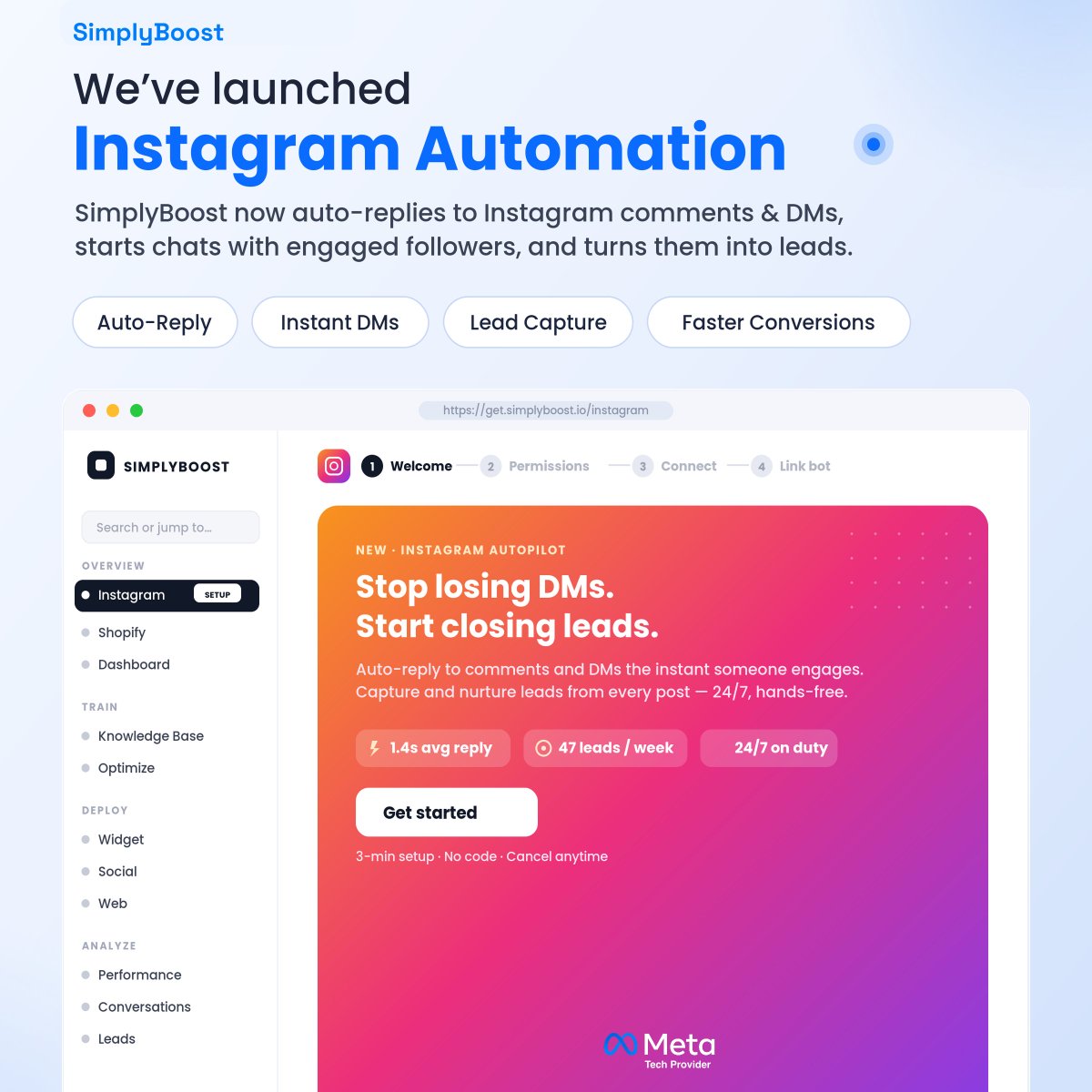 simplyboost_nl's tweet photo. Every unanswered Instagram DM is a lead you already paid for.

Ads got the click.
Your content got the attention.
But nobody replied.

That's where most businesses lose sales. https://t.co/a6YRvO3R1q