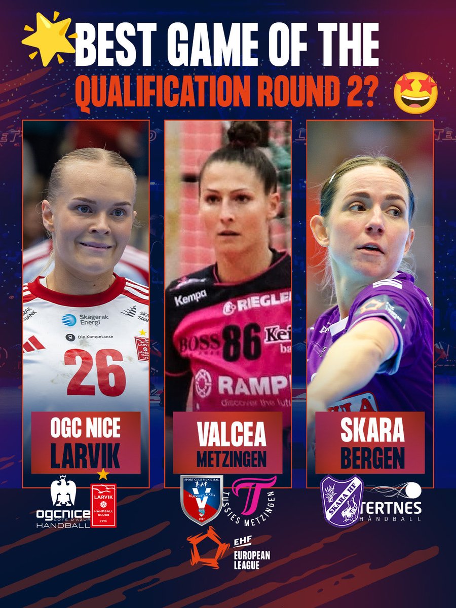 ehfel_official's tweet photo. Which game do you want to watch? 📺 🤩 

Tell us in the comments: _____ ✍️ #ehfel #elw #handball https://t.co/BLpBy7jXwJ