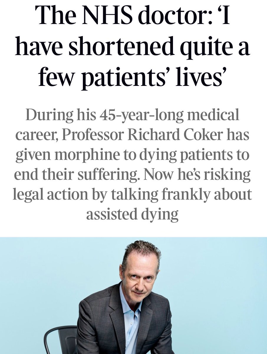 nmdacosta's tweet photo. Even this NHS doctor - who admits euthanasia and motivation to free up “another bed in the hospital”  - says the assisted dying bill will do nothing to enhance the doctor-patient relationship and warns of doctors’ “emotional detachment”. The Bill is NOT safe 1/ https://t.co/bksqPfZm1O