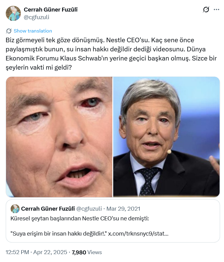 cgfuzuli's tweet photo. İçme suyuna erişim bir insan hakkı değildir diyen o Nestlé'nin bu Nestlé olduğunu kaç kişi hatırlıyor?
https://t.co/bKDyYwqlVf https://t.co/SGp3EfjtKN