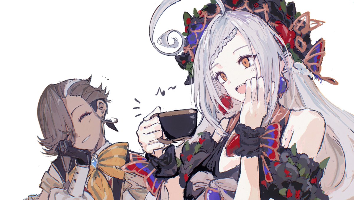 Meroother's tweet photo. ペルセポネちゃんとアスくん
#FGO https://t.co/OfB3Q6zQFY