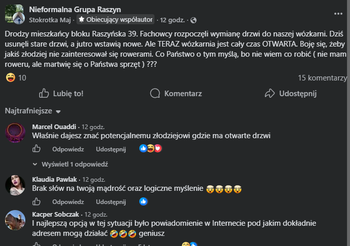 rzultykrol's tweet photo. "Nie mam roweru ale martwię się o Państwa sprzęt" - Stokrotka bedzie uwikłana w kradzież rowerów https://t.co/EGy2QXmmJt