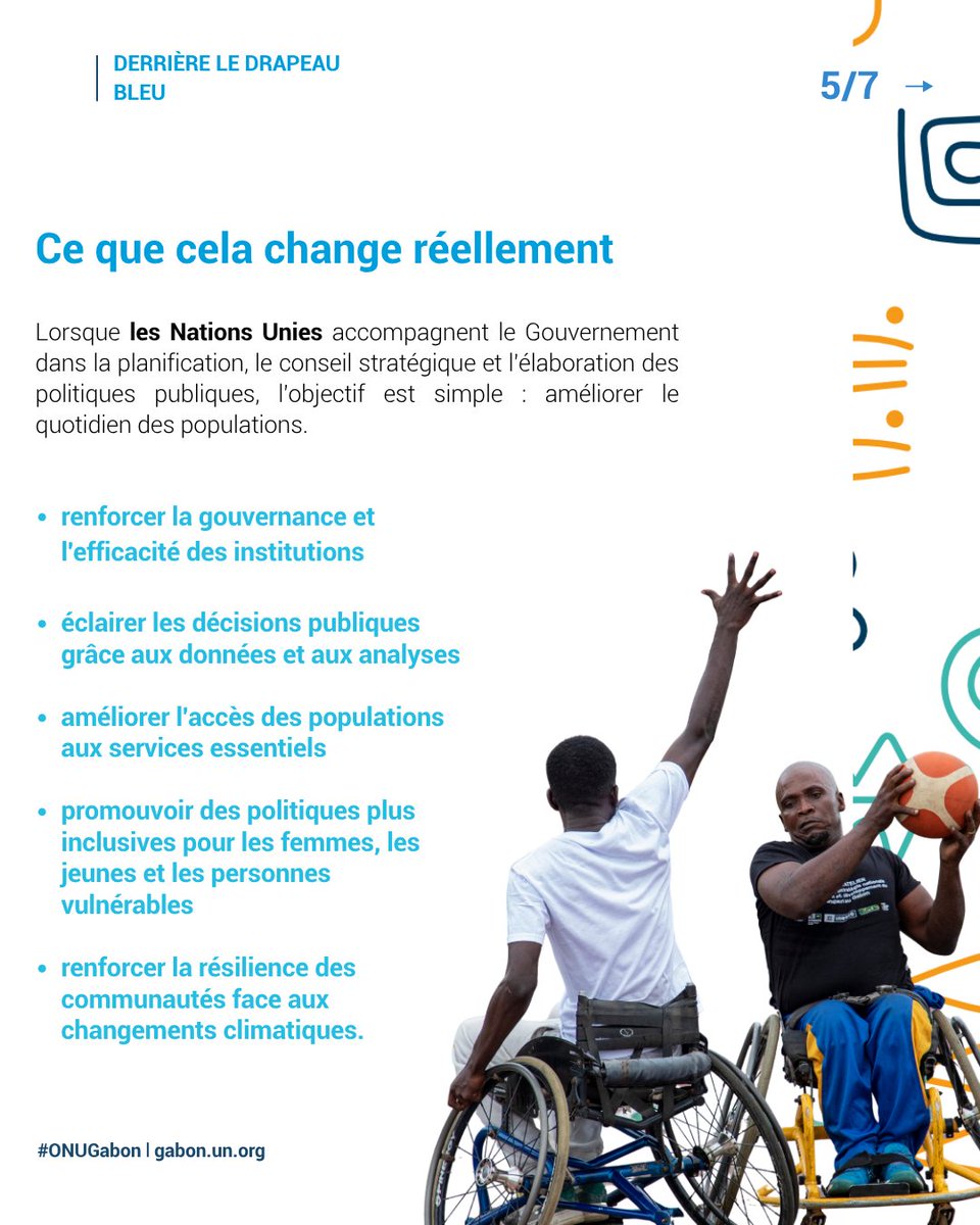 OnuGabon's tweet photo. #DerrièreLeDrapeauBleu | Une seule Organisation, 24 entités, des expertises multisectorielles et complémentaires au service des priorités de développement du Gabon.

Comprendre l’action des Nations Unies au Gabon 👇