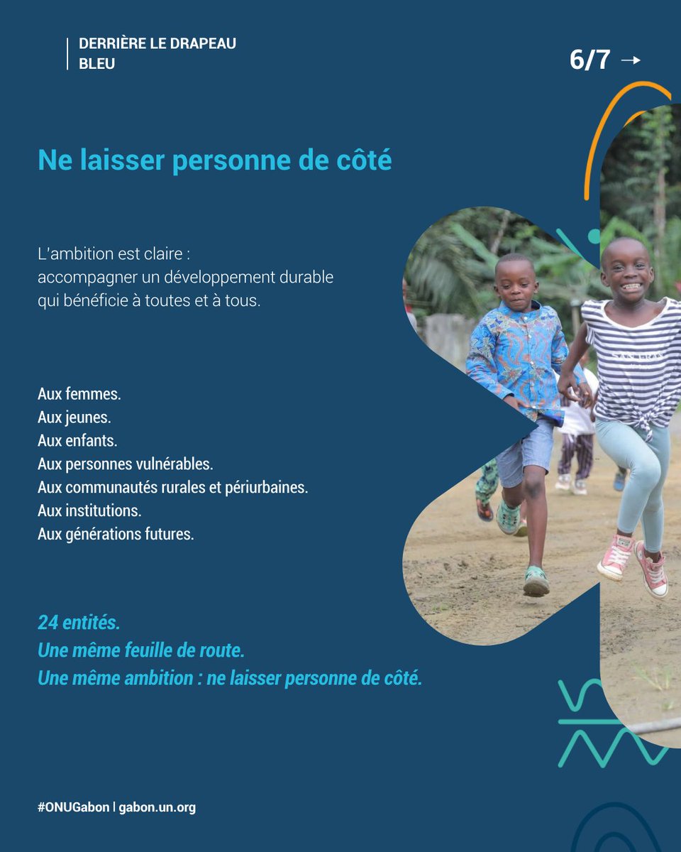 OnuGabon's tweet photo. #DerrièreLeDrapeauBleu | Une seule Organisation, 24 entités, des expertises multisectorielles et complémentaires au service des priorités de développement du Gabon.

Comprendre l’action des Nations Unies au Gabon 👇