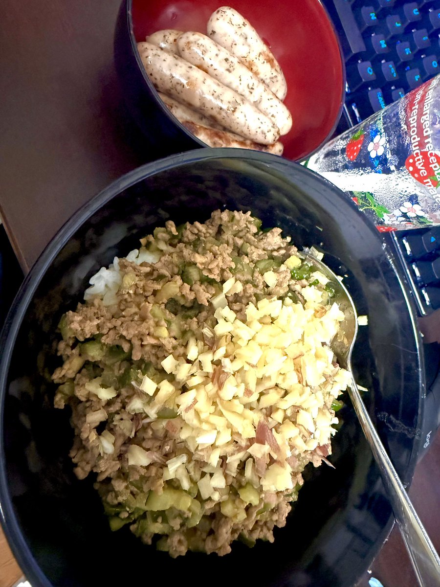 ryosakusan's tweet photo. リピってます！！
薬味大好き人間なのでめちゃくちゃ幸せの味…！
牛豚合い挽きだと勘違いして2回作っちゃったので次回は豚オンリーでっ！！ https://t.co/1VSMKqnTzA