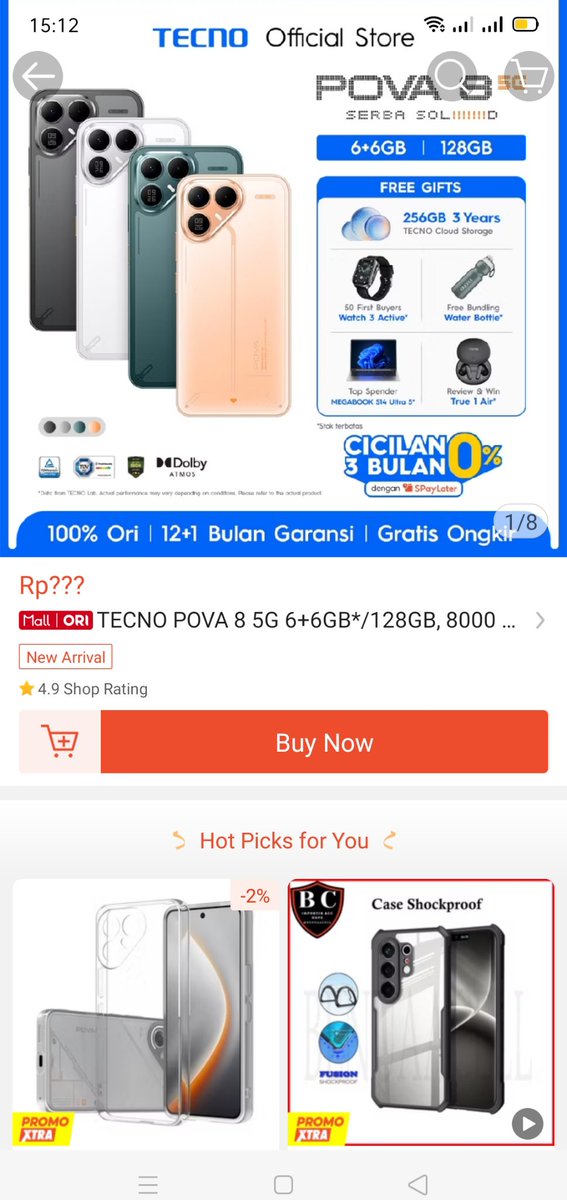 ded3_de's tweet photo. "Min aku mau dikirimin POVA 8 5G #TECNOPOVA85GxShopee" https://t.co/d7KE34YxXy