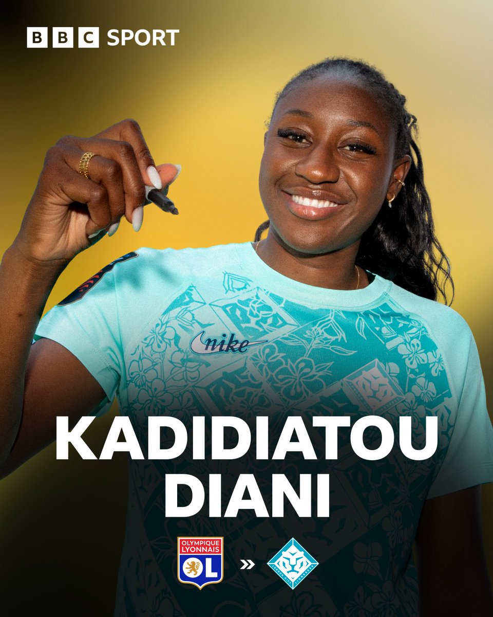 BBCMOTD's tweet photo. Another signing for London City Lionesses 🤝📝

France forward Kadidiatou Diani has joined from Lyon on a three-year deal for a fee exceeding £500,000 🇫🇷💰

Picture credit: London City Lionesses. https://t.co/crKta3gUt1