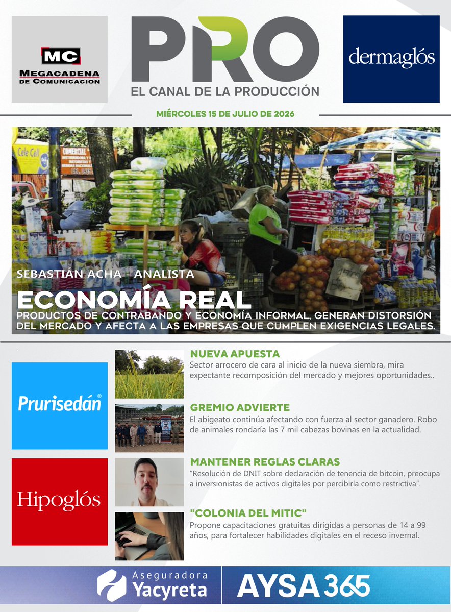 780AM's tweet photo. 🙌🏻 Portada informativa de #CanalPRO

📌 Edición 15.07.26

📲 ¡Visitá https://t.co/YLhIUV11iK! https://t.co/K3j3yDEJ0N