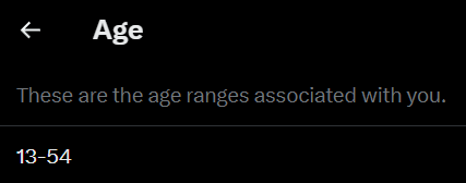 oldGamerJ's tweet photo. I love this. Not a small age range, uh, X algorithm?!? 🥲 https://t.co/XrH5bHUUb7