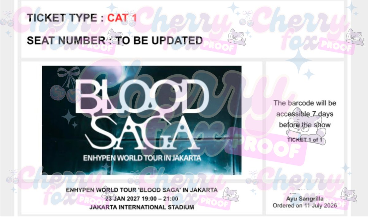 cherryfox | JASTIP TIKET KONSER tweet media