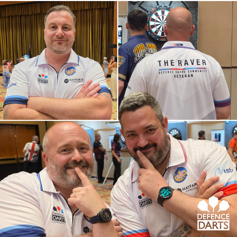 Defence_Darts's tweet photo. 💥 An incredible first day at the World Masters ended with three of our military representatives reaching the knockout stages!

The knockout stages will be played down to the semi-finals this evening (7pm UK time) with the pairs event to follow!

#Darts https://t.co/SigxjrRGCN