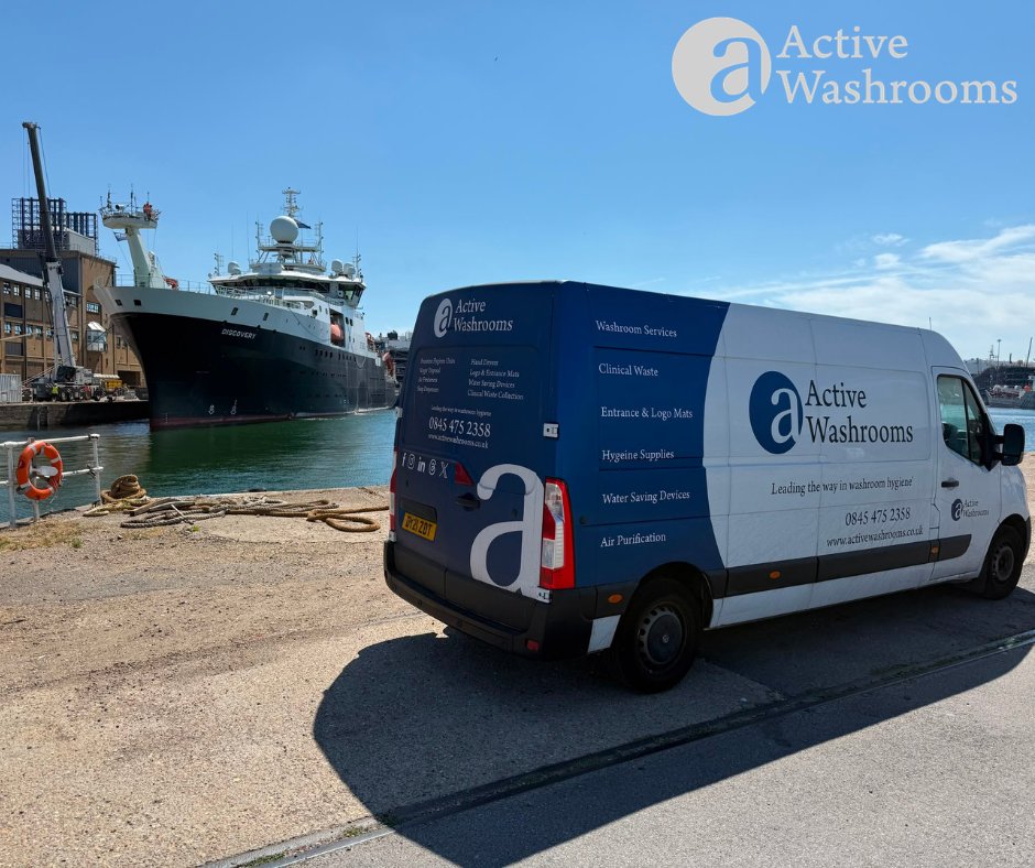 ActiveWashrooms's tweet photo. It's another glorious day in Southampton, we are out &amp; about keeping our customers washrooms &amp; workplaces in tiptop condition. Be sure to say Hi 👋 #southampton #southwestengland #OutAndAbout #thesunisshining #servicetechnician #washroomservices #LeadingTheWay #ActiveWashrooms https://t.co/w7OKzWLCpL
