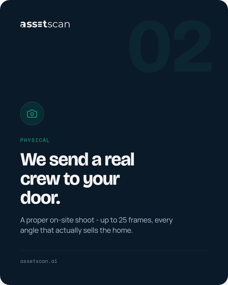 _assetscan_'s tweet photo. One app. Five blurry photos.

That shortcut costs Hyderabad resale sellers massive visibility.

AssetScan fixes it:
👥 Professional crew (25 frames)
🤖 AI enhancement &amp; auto-syndication
🎥 Same-day video reel

Stop letting bad photos devalue your home.
📞 84640800605 https://t.co/5LYG4xk89n