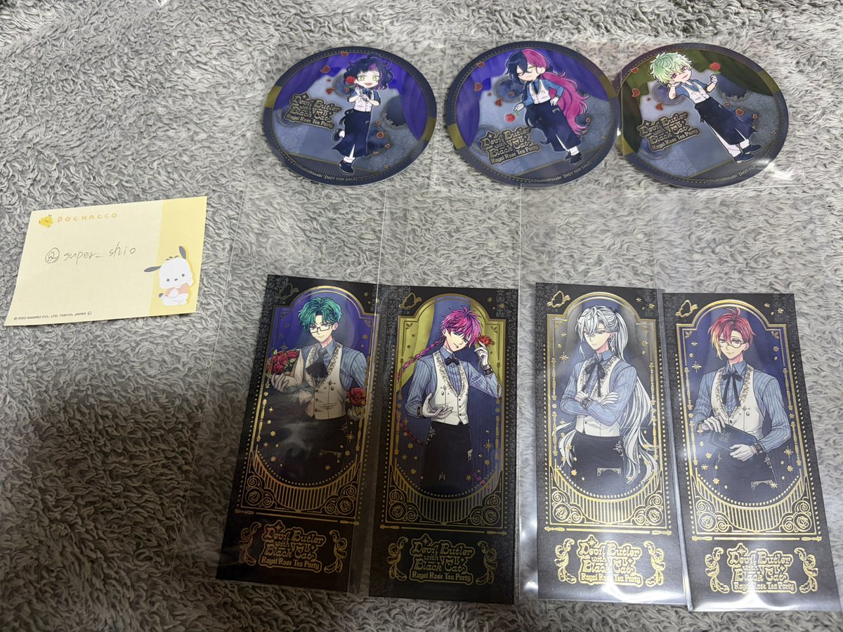 super_shio's tweet photo. あくねこ アニカフェ コースター 箔押しチケットカード ミニアクリルスタンド ステッカー アクリルバッジ 交換 譲渡

譲▷画像

求▶︎ステッカーのみロノ、その他定価(コースター300円程度)

19日昼、23日夜、池袋手渡し可能
検索よりお気軽にお声掛けくださいᴗ  ̫ ᴗ https://t.co/KdGiqK4kKV