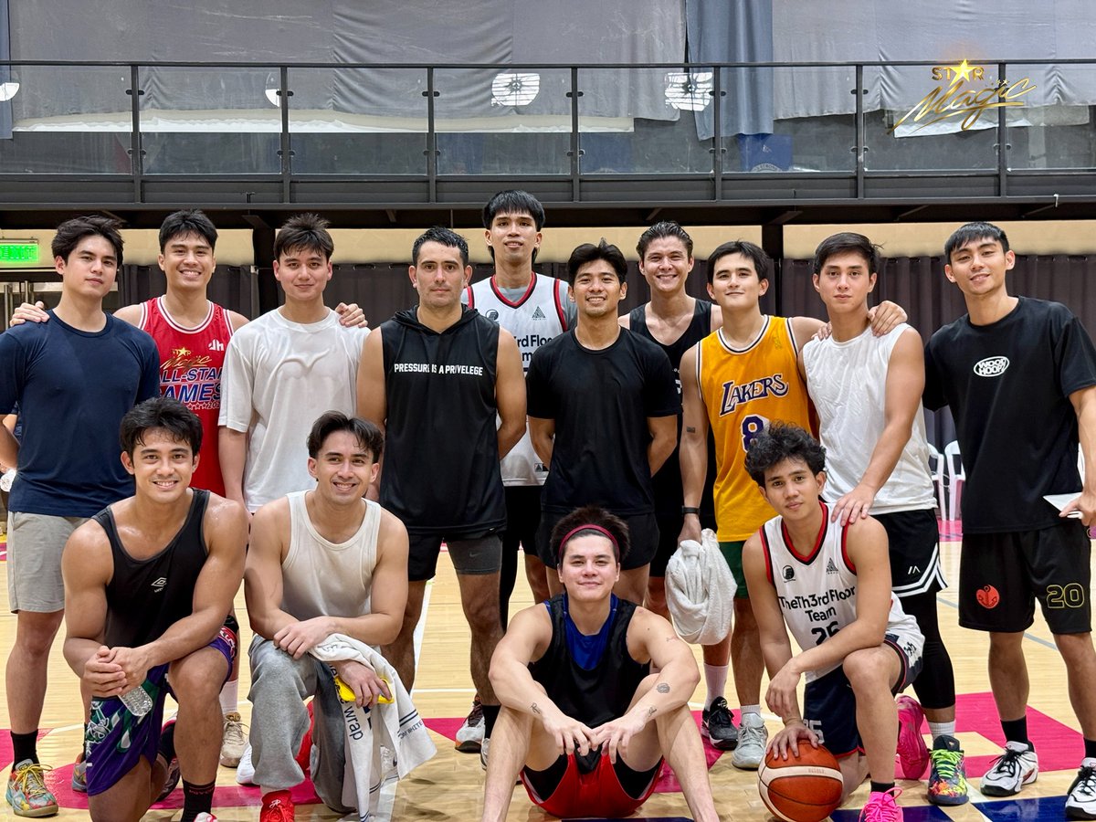 starmagicphils's tweet photo. 🏀Because practice makes…playtime even more fun on the court!

Here are our bball boys at their 1st day of Star Magic All-Star Games practice!
 
🎟 Secure your seats now via https://t.co/91gAu87p3B and all SM Tickets outlets.
Ticket prices are exclusive of ticketing charges.

📍 August 23, 2026 | SM Mall of Asia Arena

#StarMagicAllStarGames2026 #TatakStarMagic