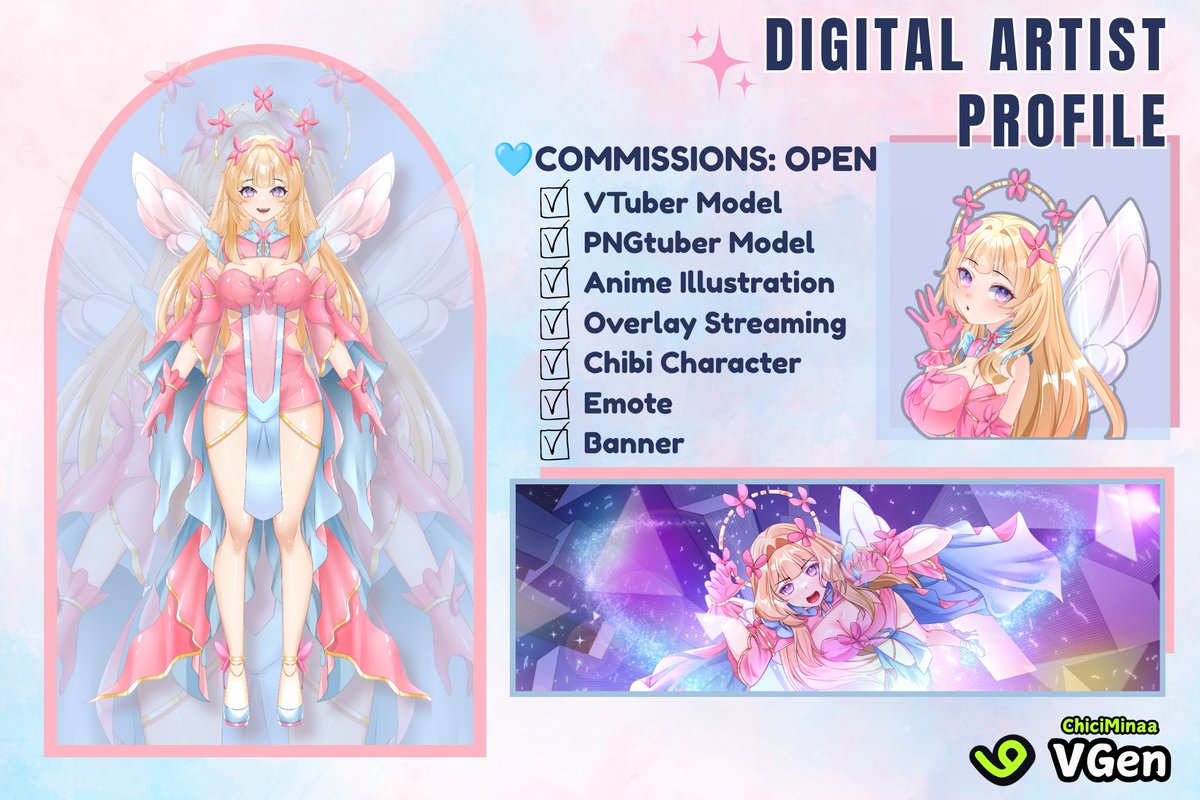ChiMinaa__'s tweet photo. Heyoooo! I’m Chici, a digital artist who loves bringing cute ideas to life🦋

���� Commission Open!

Can’t wait to connect with everyone! (��>ᴗ<｡)

🩵 https://t.co/XWy83aSJJY

#OpenCommisions #smallartist #artistoftwitter https://t.co/GEvQuZCzbQ