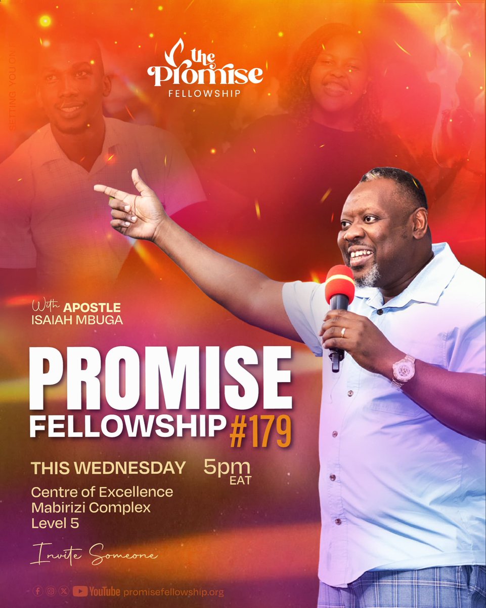 ChristsHeartMin's tweet photo. Wednesday is here, and so is another opportunity to sit under the teaching of God's Word.

Join us this evening for Promise Fellowship  as we continue growing in truth, one teaching at a time.

🕔 5:00 PM EAT
📍 Centre of Excellence, Mabirizi Complex, Level 5

#PromiseFellowship https://t.co/6s3mciPQKy